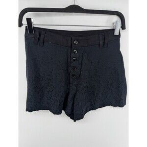 Free People Ladies Claudia Tap Shorts In Black Size 0